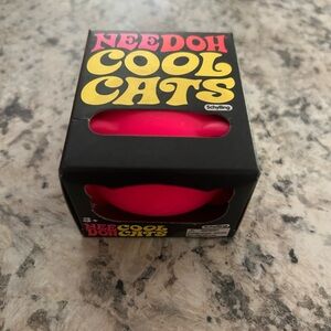 NeeDoh Cool Cat Pink Schylling Squishy Nee Doh Toy BRAND NEW